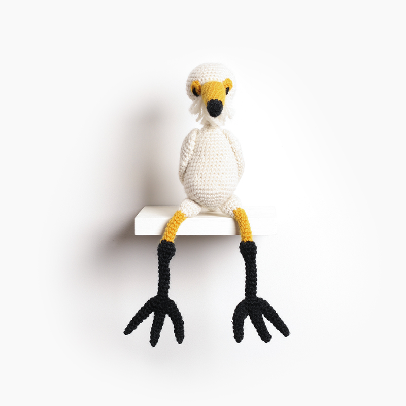Delilah the Cattle Egret Crochet Pattern